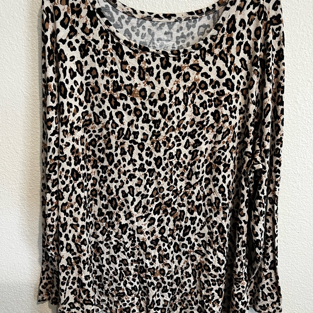 Maurices leopard print blouse